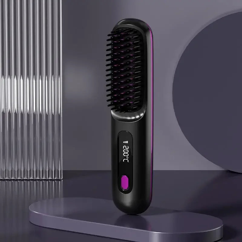 Haarglätteisen | Keramik-Ionen-Haarglätter | USB-aufladbar mit LCD-Steuerung | Glissara