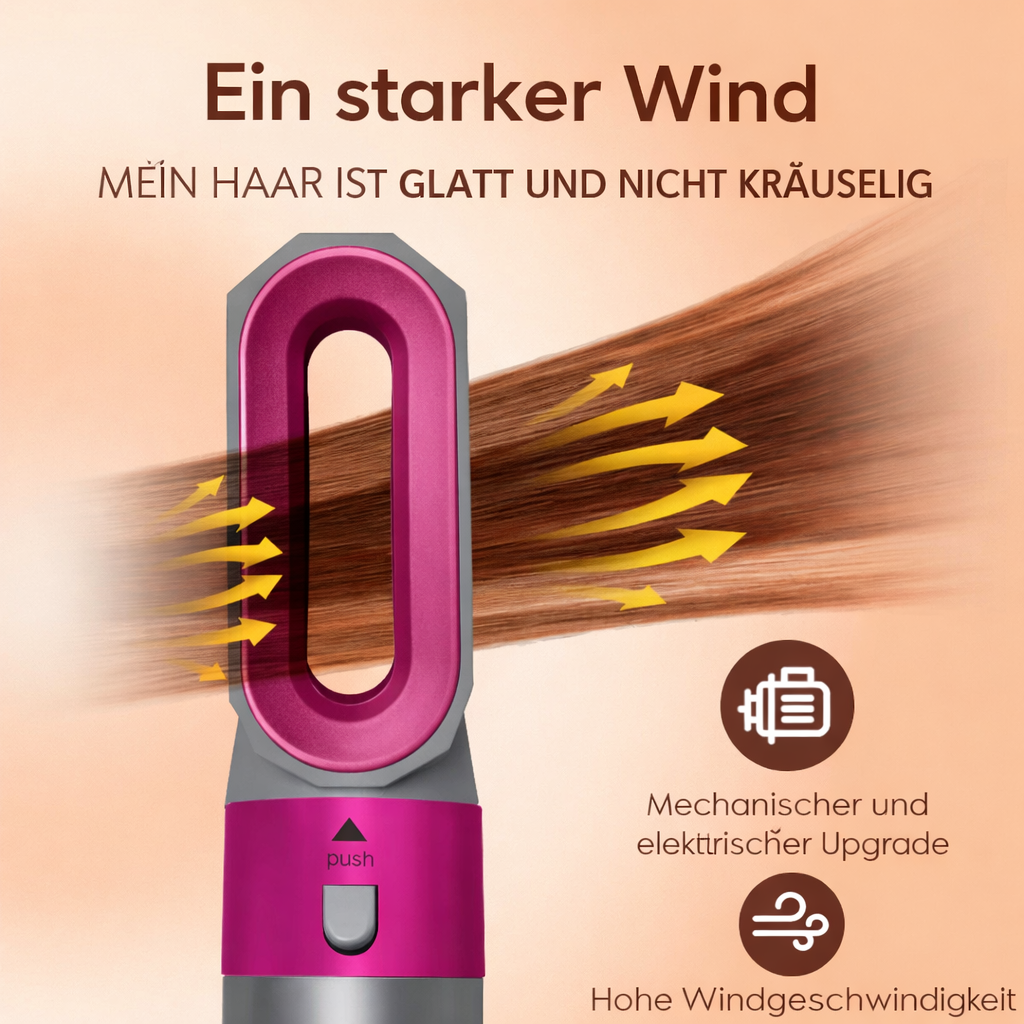 Haarstyler 5-in-1 | Heißluft-Technologie | Anti-Frizz Ionen | Für alle Haartypen