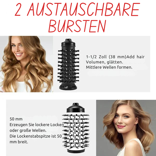 Haartrockner 3-in-1 | Drehfunktion | Volumen & Locken | Austauschbare Bürsten | StylePro