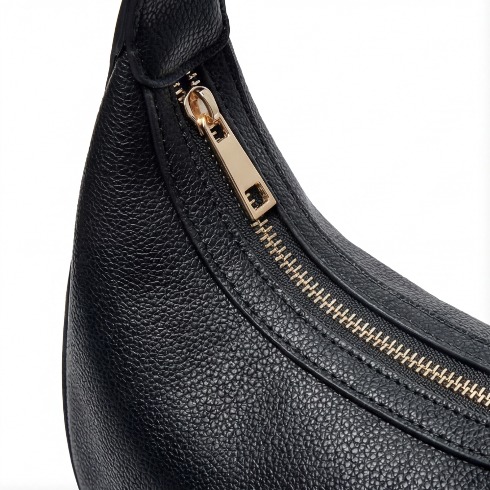 Halbmond-Schultertasche | Drei Tragearten | Weiches Kunstleder | LunaStride