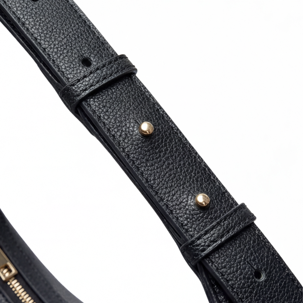 Halbmond-Schultertasche | Drei Tragearten | Weiches Kunstleder | LunaStride