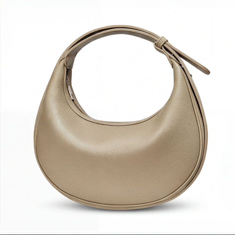 Halbmond-Schultertasche | Drei Tragearten | Weiches Kunstleder | LunaStride