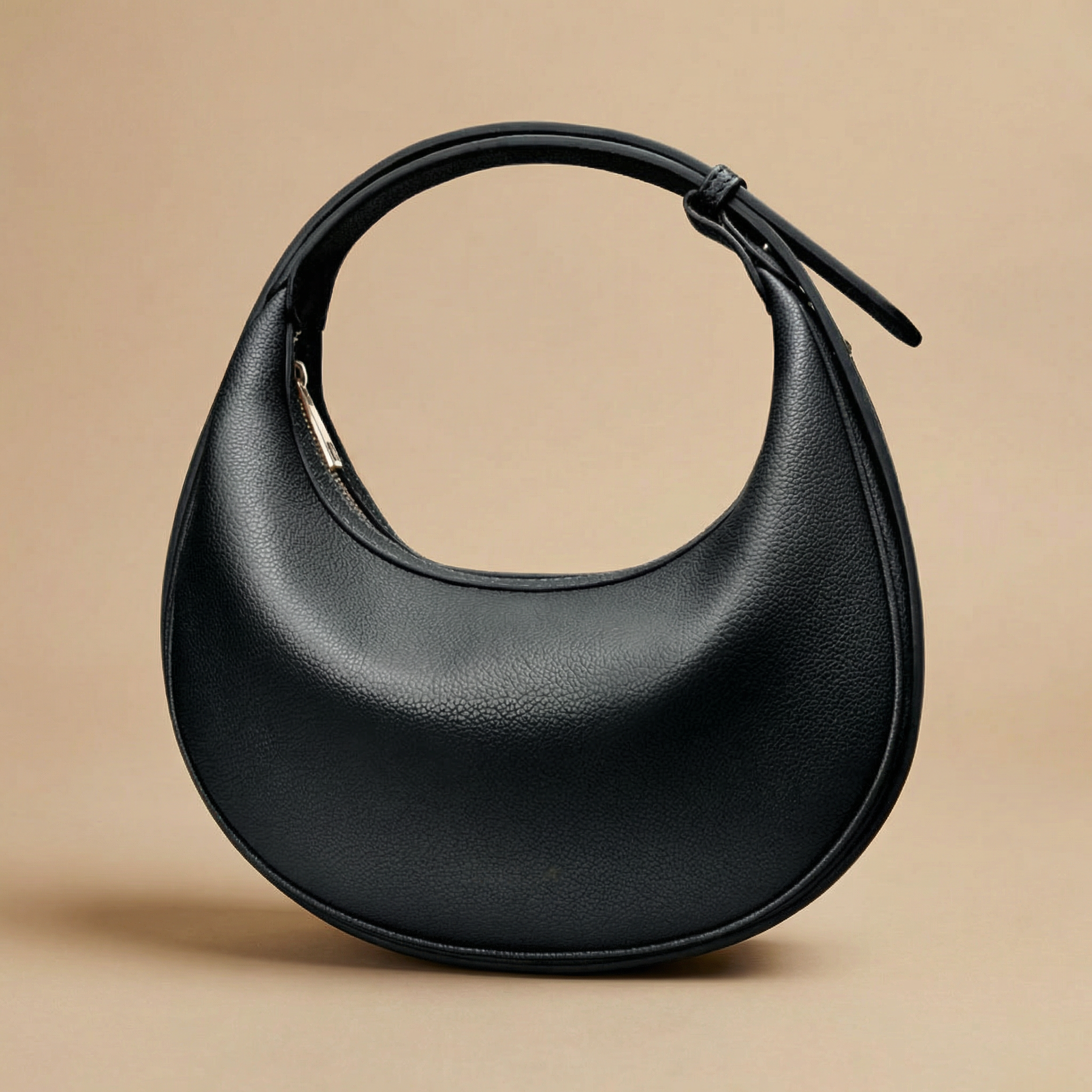 Halbmond-Schultertasche | Drei Tragearten | Weiches Kunstleder | LunaStride