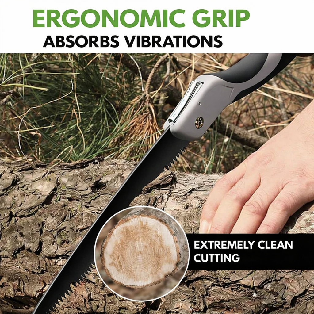Handsäge | Faltbar für Outdoor | Präzise Holzschnitte | Waldrix
