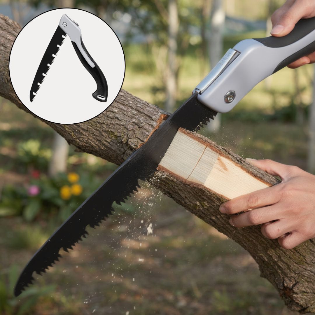 Handsäge | Faltbar für Outdoor | Präzise Holzschnitte | Waldrix
