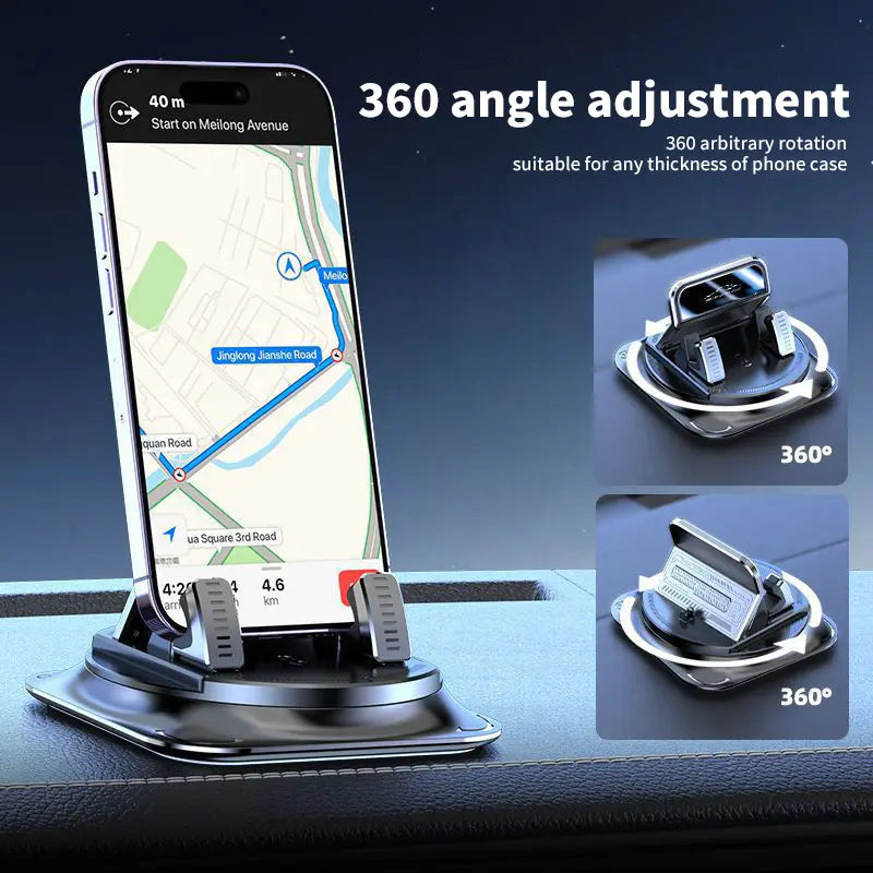Phone mount | 360° rotation | Non-slip base | DashPivot