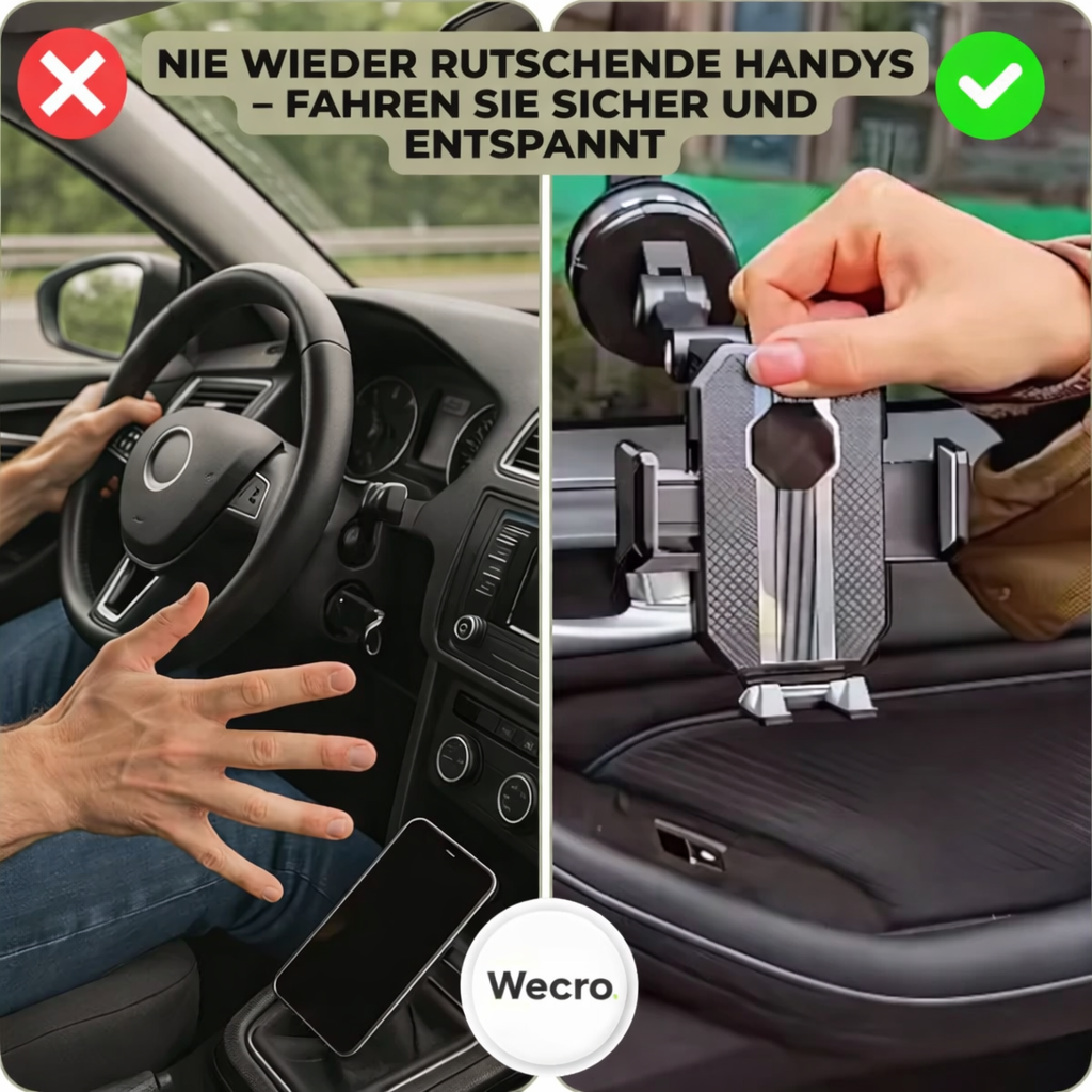 Handyhalterung | Handyhalter mit Saugnapf & 360° Drehung | LuxGrip