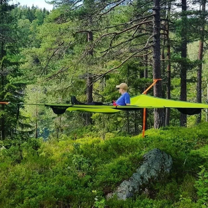 Hängematte | mit 3-Punkt-System | Geräumige Dreieck-Hängematte | SkyLounge