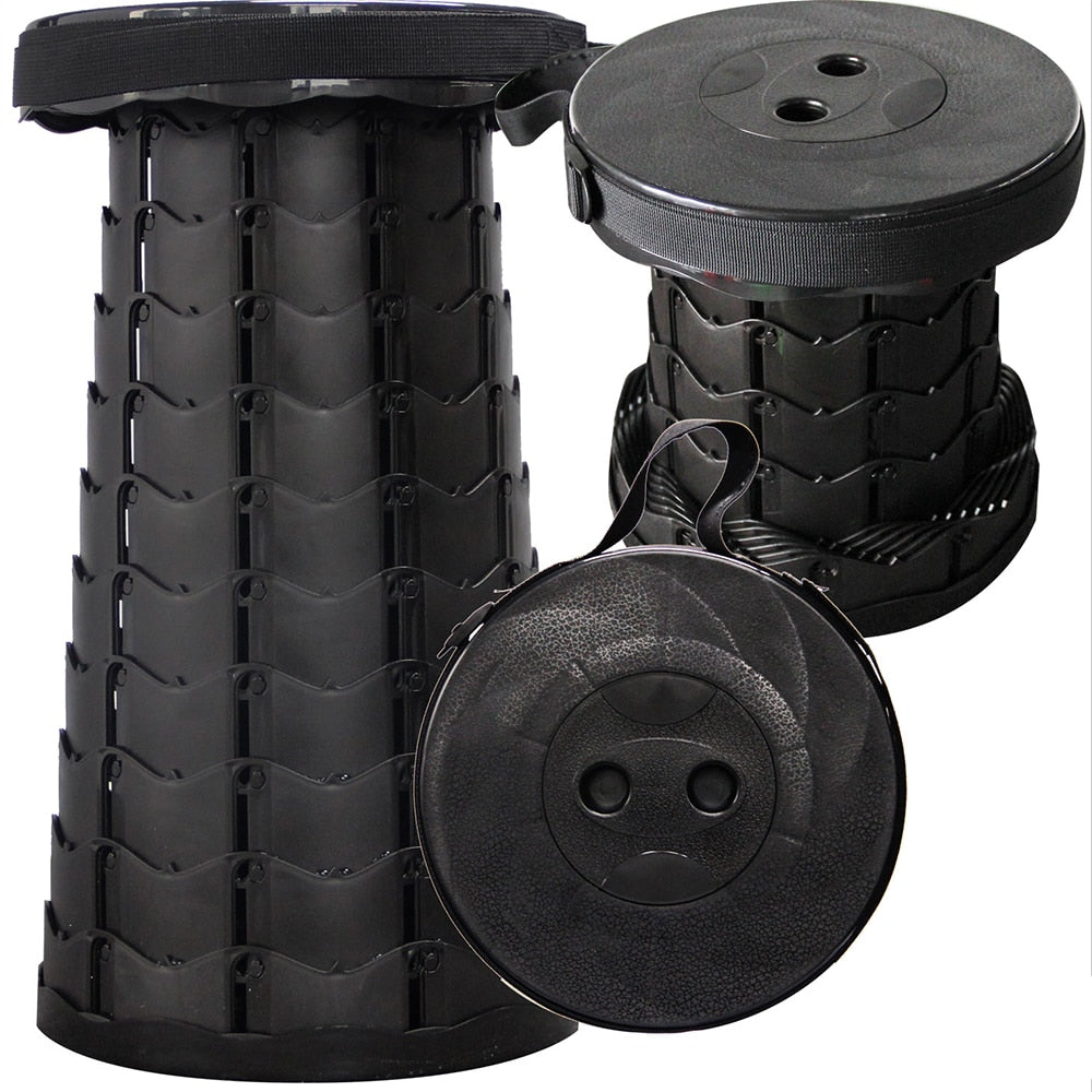 Tragbarer Sitz | Höhenverstellbar 7-47 cm | Belastbar bis 160 kg | Faltbar | Traveseat