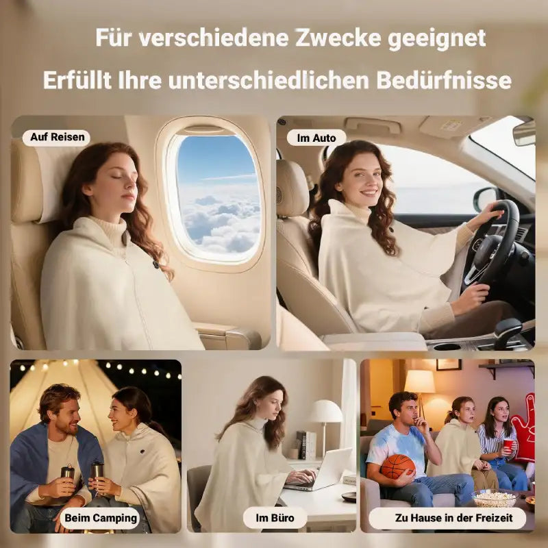 Heizdecke | tragbare Wärmedecke | USB Wärme zum Umhängen | HeatDecke