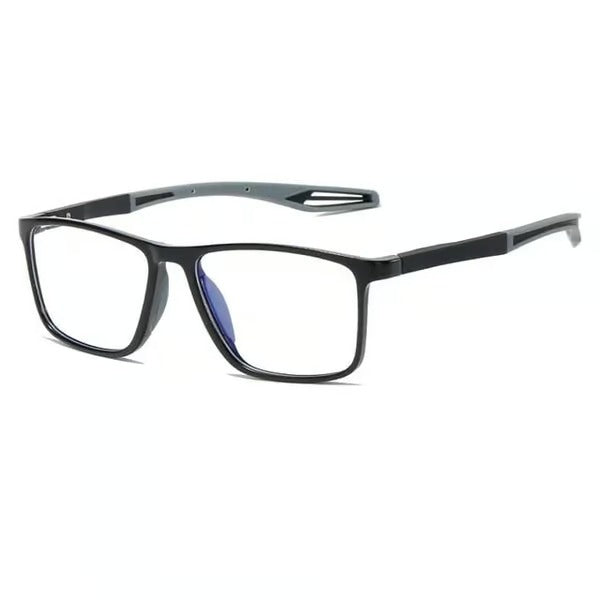 Herren Blaulichtfilter Brille | Ultraleicht Titanrahmen | Antireflex & Augenentspannung | AirStride