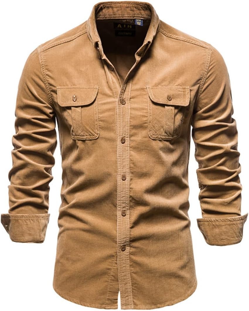 Herren Overshirt | Brusttaschen mit Knopfleiste | Bequemer Alltags Layer | Gustav