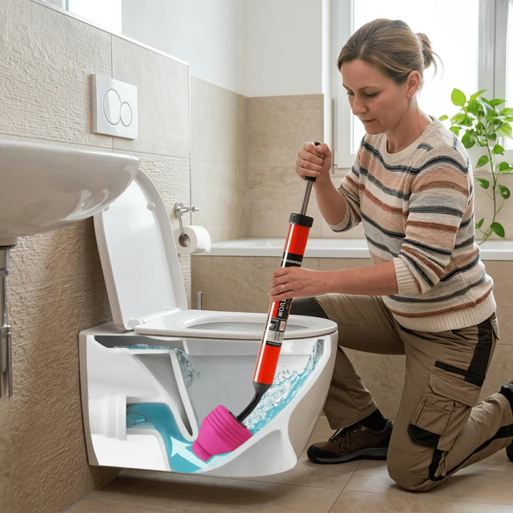 Hochdruck-Abflussreiniger | Chemikalienfrei | Flexible Düse | DrainForce