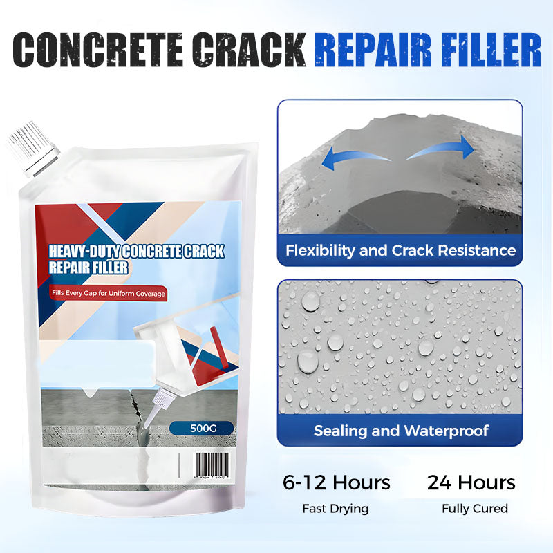 Hochleistungs-Klebstoff zur Reparatur | mit Applikatorspitze, füllt tiefe Risse | Für Beton und Mauerwer | CrackSeal