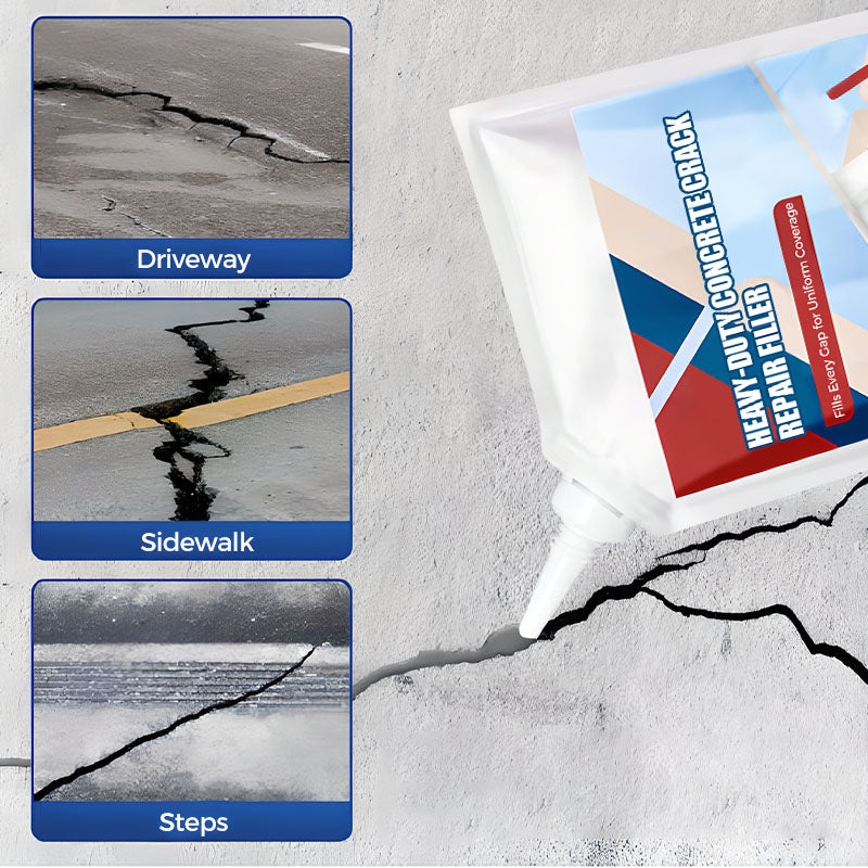 Hochleistungs-Klebstoff zur Reparatur | mit Applikatorspitze, füllt tiefe Risse | Für Beton und Mauerwer | CrackSeal