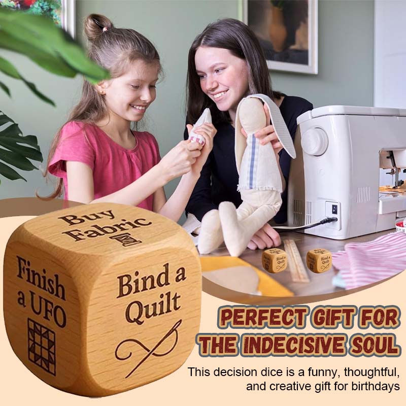 Holz-Entscheidungswürfel | Kreative Impulse per Wurf | Lasergravur | CraftDice