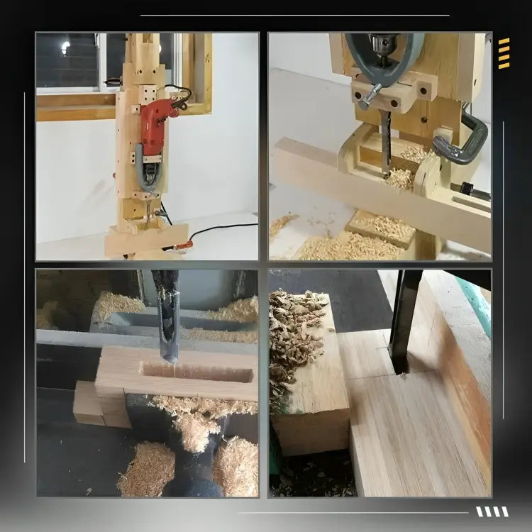 Holzbohrer | Vierkantzapfen-Bohrersatz für Holz | CNC-Fräsen mit Spanabfuhr | ZapfenKraft