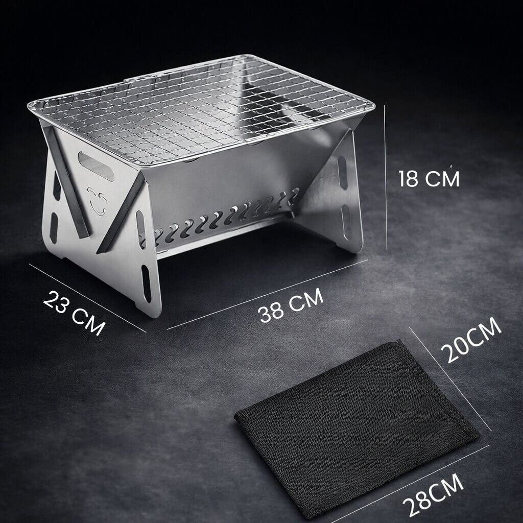 Holzkohlegrill | Schnell aufgebaut | Robuste Konstruktion | OutdoorFlamme