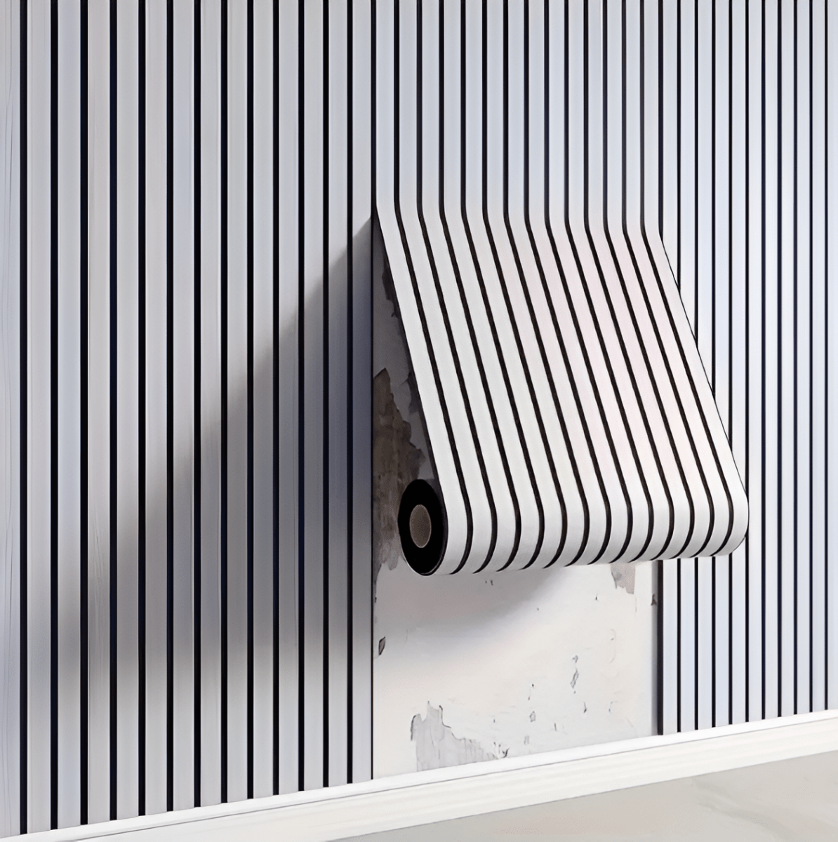 Holzpaneele | 3D Akupanel Selbstklebend | Moderne Wandverkleidung | WallVogue