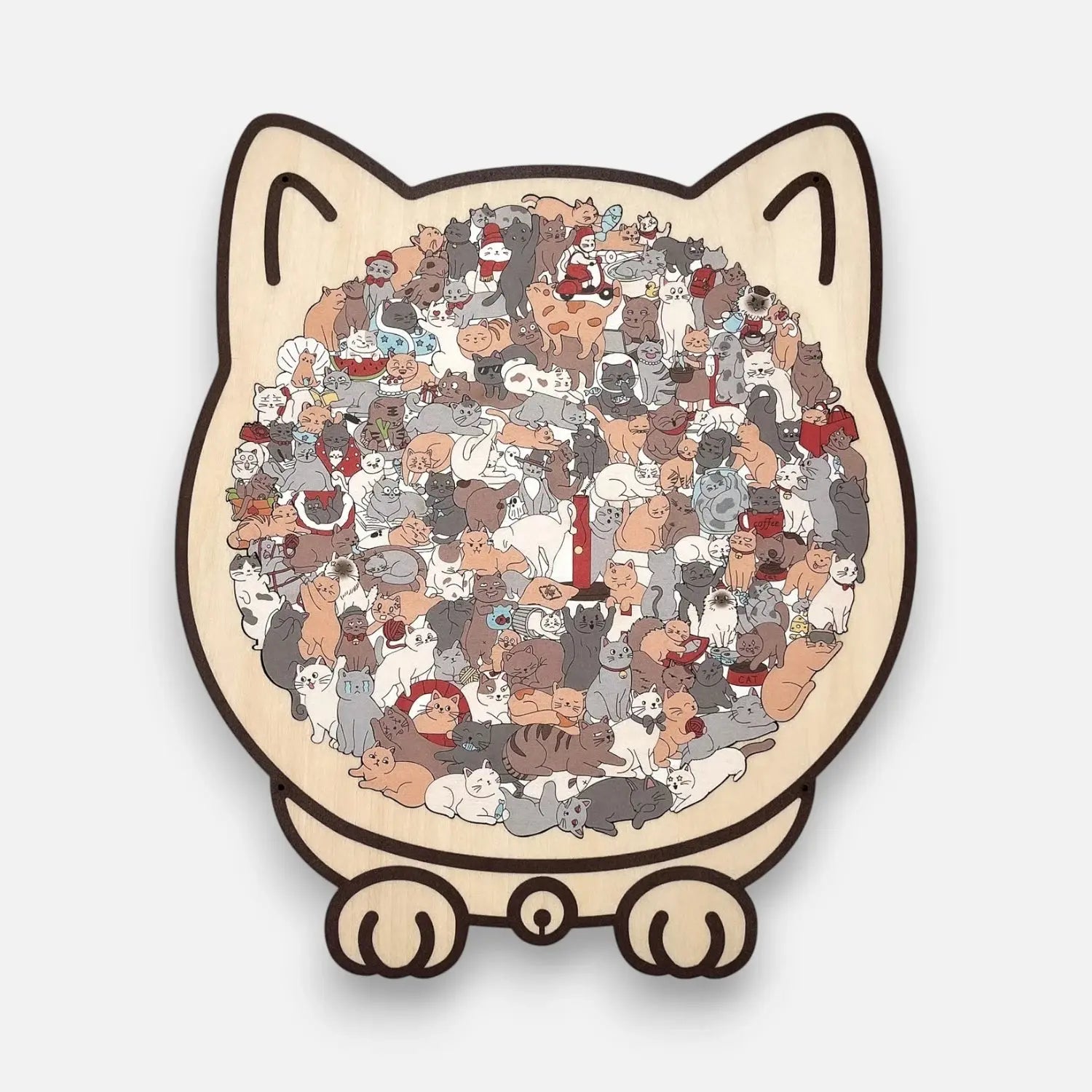 Puzzle ve tvaru kočky | Neobvyklé dílky pro ještě více zábavy při skládání | pro relaxaci | CalmPaws