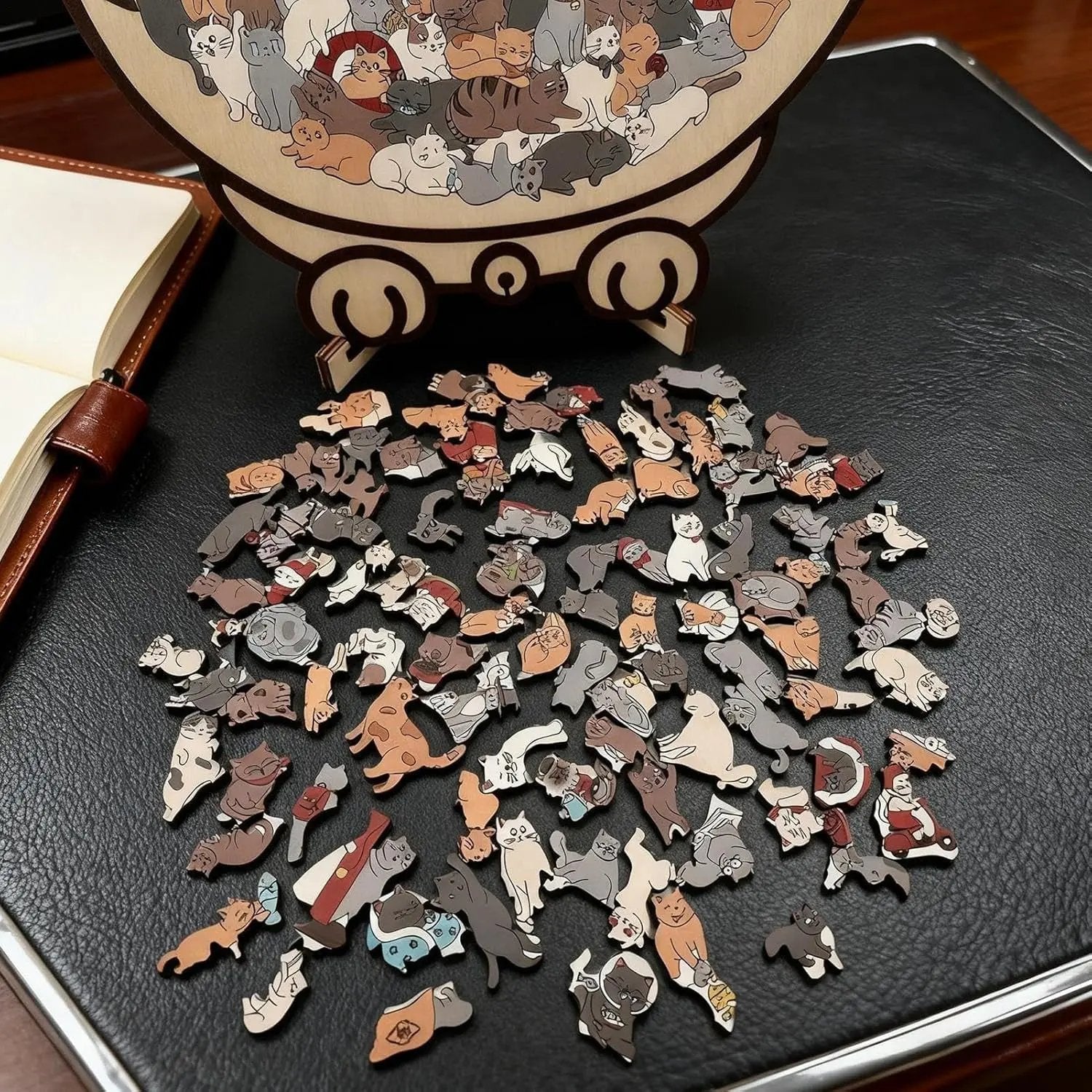 Puzzle ve tvaru kočky | Neobvyklé dílky pro ještě více zábavy při skládání | pro relaxaci | CalmPaws