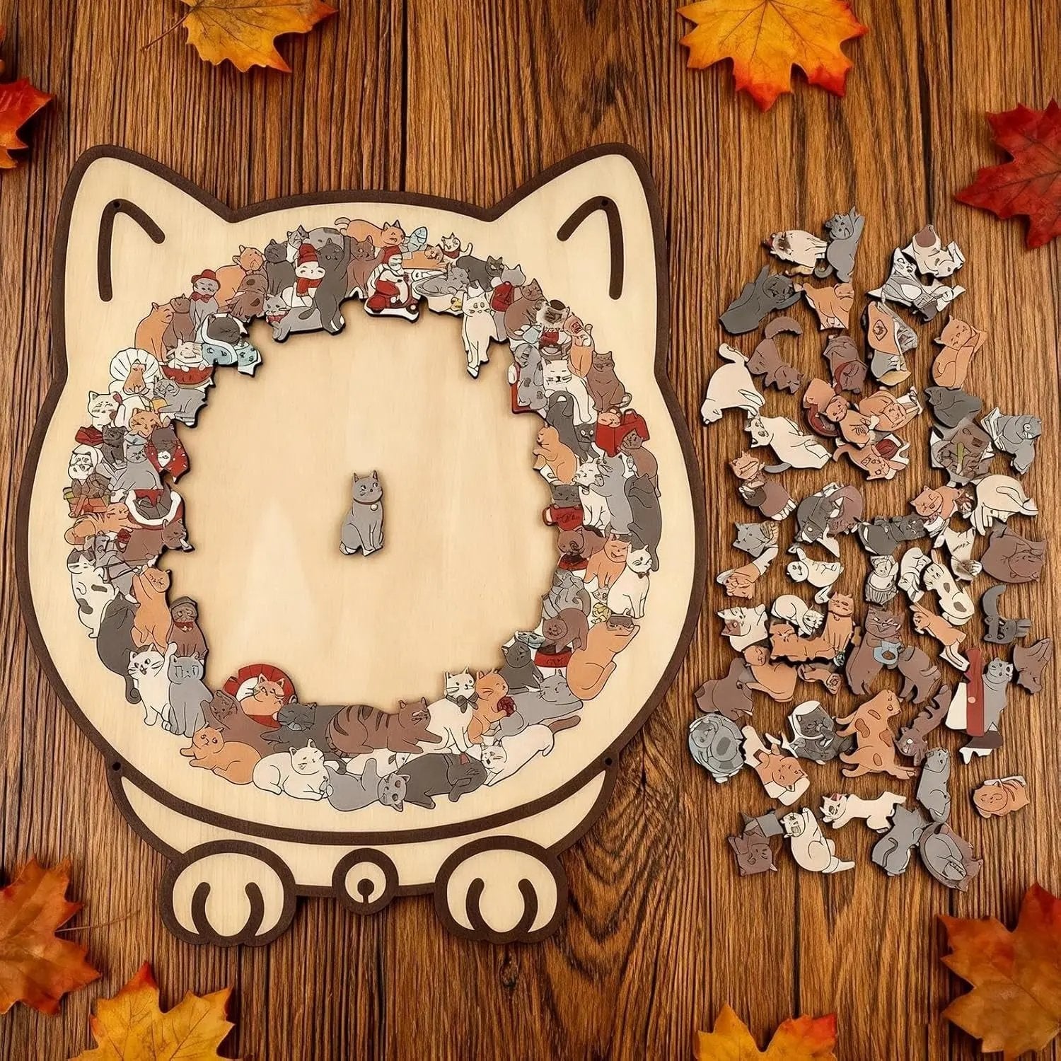 Puzzle ve tvaru kočky | Neobvyklé dílky pro ještě více zábavy při skládání | pro relaxaci | CalmPaws