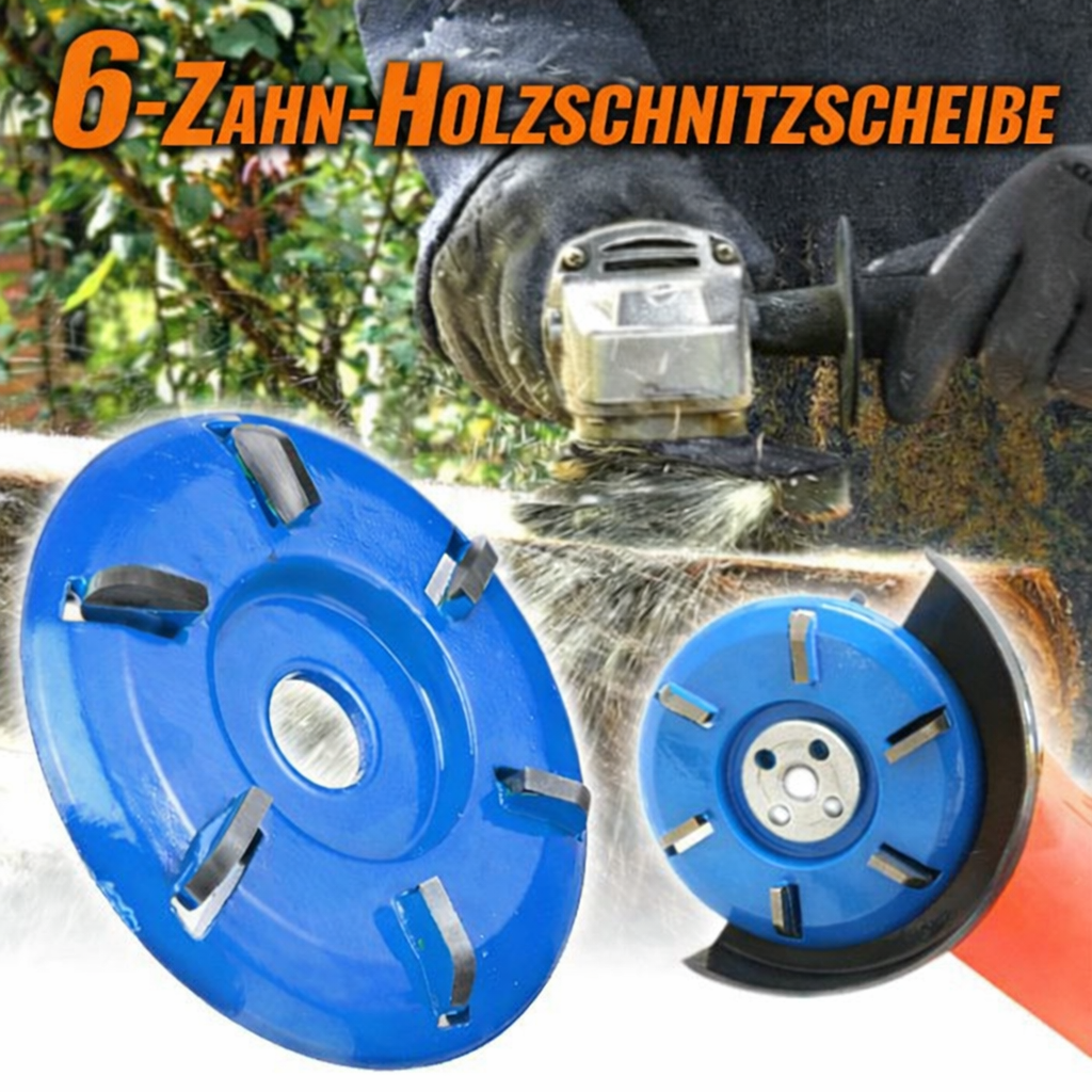 Holzschnitzscheibe 6 Zähne | Ultimatives Schnitzwerkzeug | Für Winkelschleifer