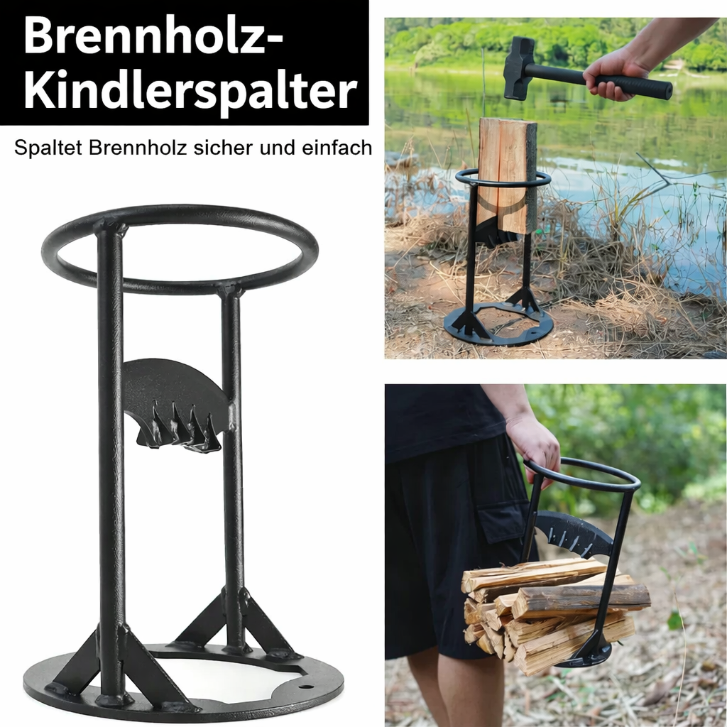 Holzspalter | Sicheres Holzspalten | Kein Axtgebrauch | IronSplit