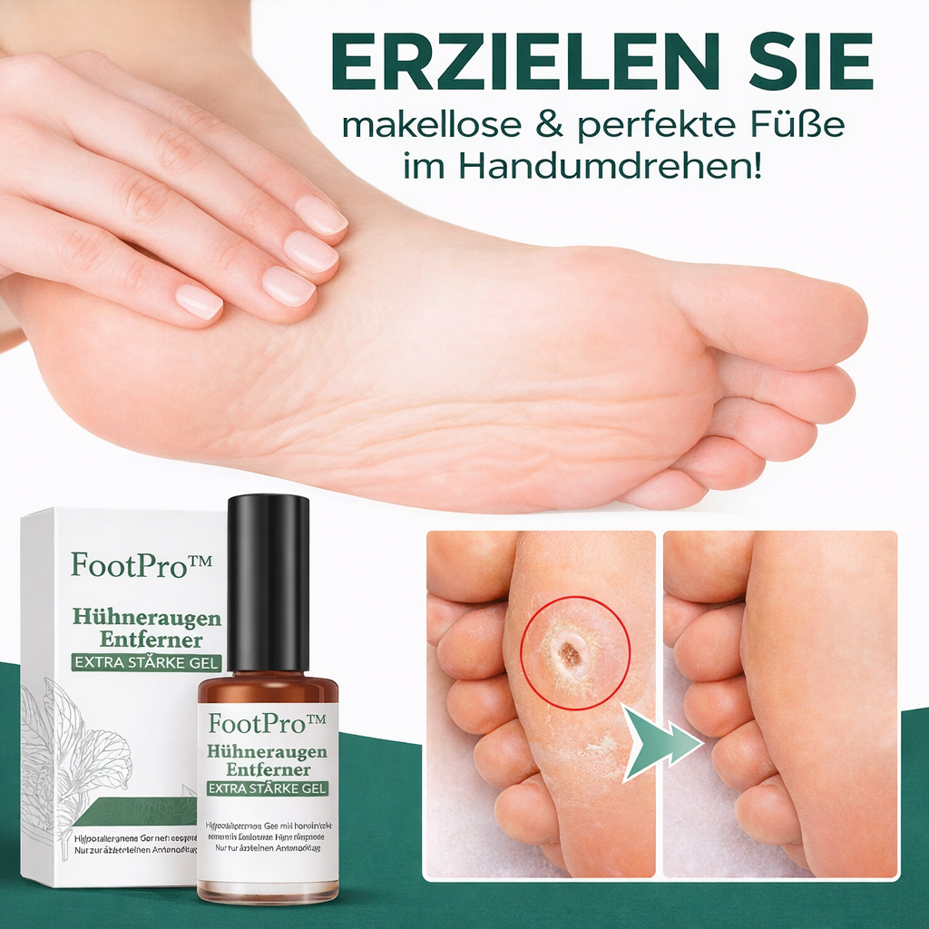 Hornhautentferner | Punktgenauer Applikator | Extra starke Wirkung | FootPro