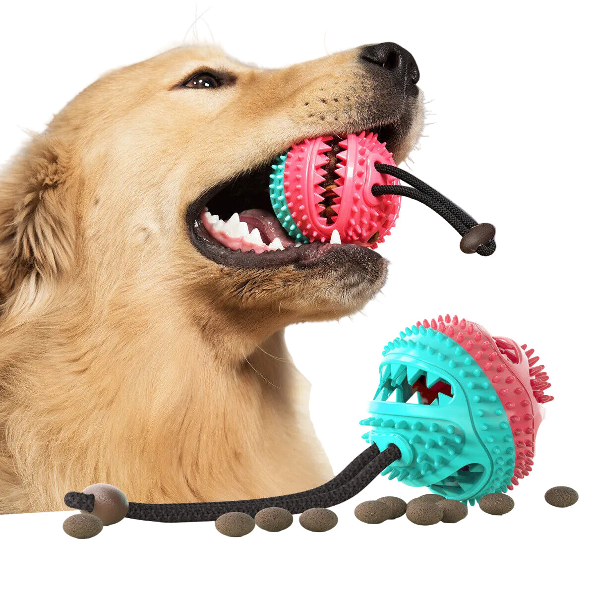 Hundespielzeug | Saugnapf-Ball | Kann mit Leckerlis Befüllt Werden | PlayPaw