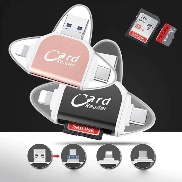 Kartenleser | Schnelle Datenübertragung | Multi Anschluss System | SmartCard