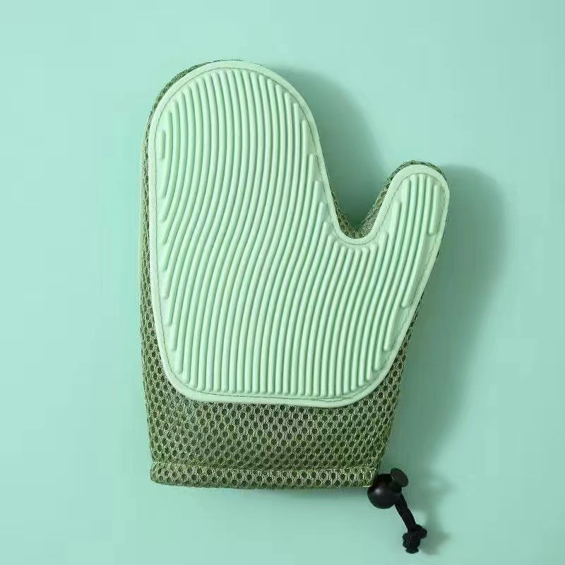 Katzenpflegehandschuh Silikon | 2-in-1 Fellpflege & Massage | Atmungsaktiv, verstellbar, für alle Felltypen & Rassen