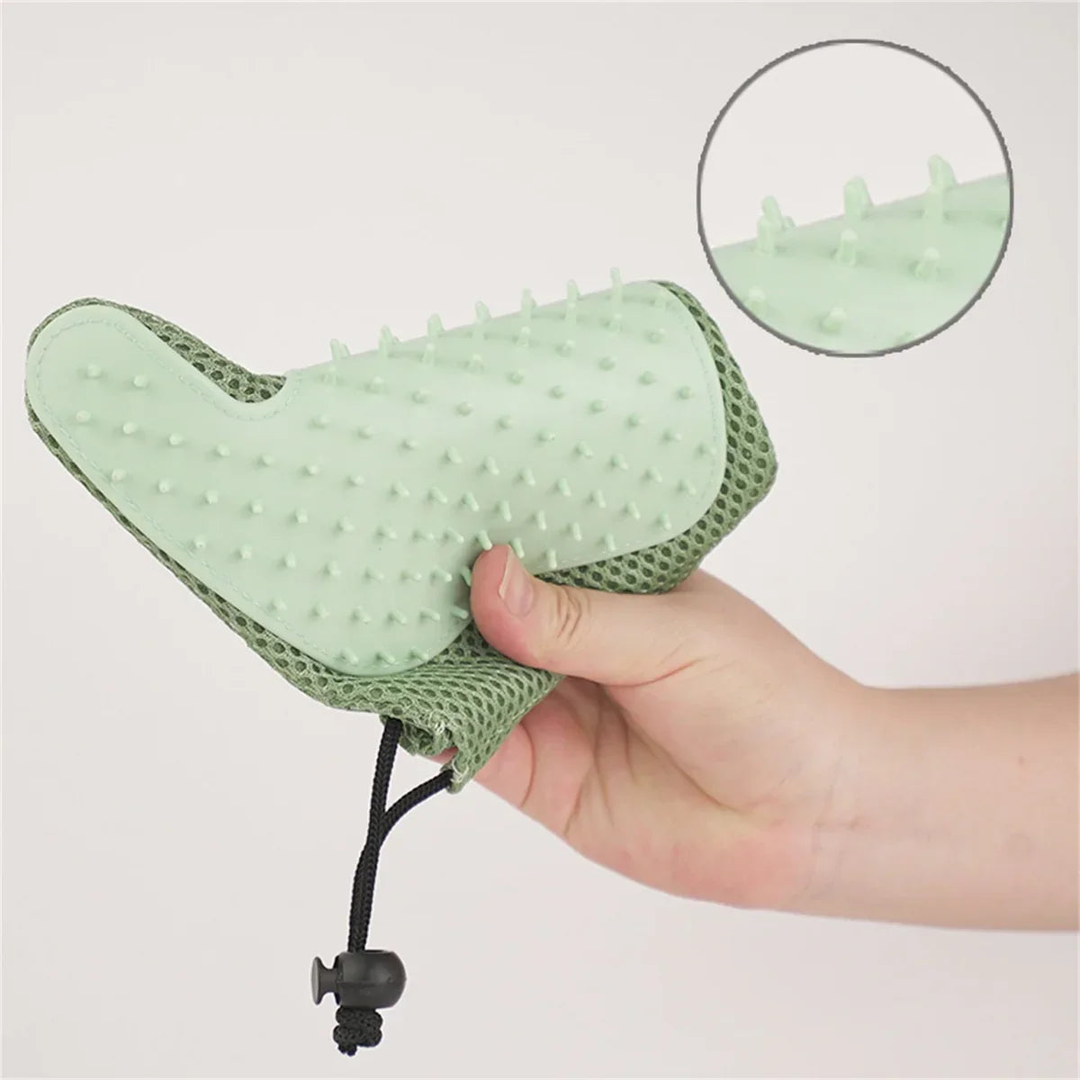 Katzenpflegehandschuh Silikon | 2-in-1 Fellpflege & Massage | Atmungsaktiv, verstellbar, für alle Felltypen & Rassen