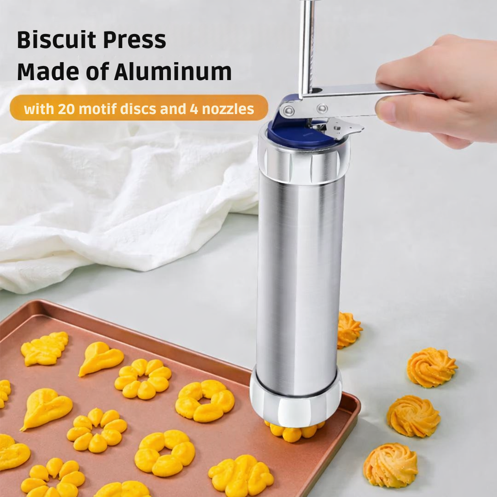 Kekse | Aluminium Teigpresse | Spritzgebäck und Dekorieren | Bakezy