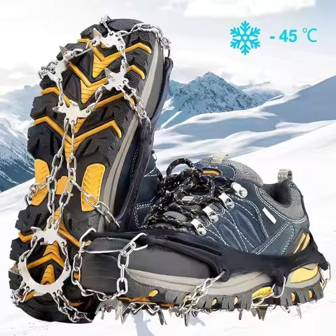 Kette | Rutschfeste Schneeketten für Eislaufschuhe | Winterlicher Überhandgriff | GripTrail