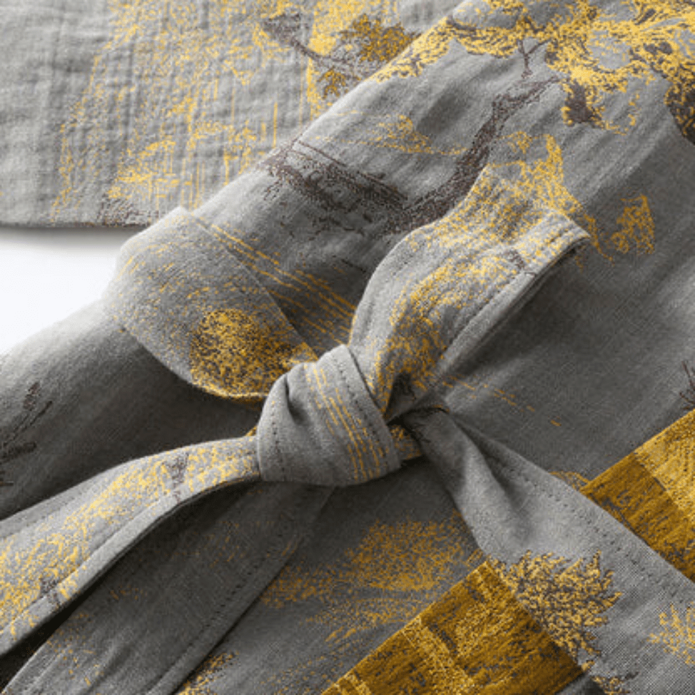 Kimono Bademantel | Unisex Retro Design | Leicht & Atmungsaktiv | Wellness Komfort | Kimora