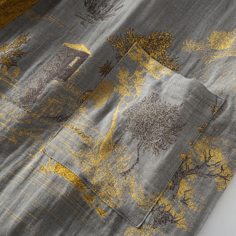 Kimono Bademantel | Unisex Retro Design | Leicht & Atmungsaktiv | Wellness Komfort | Kimora