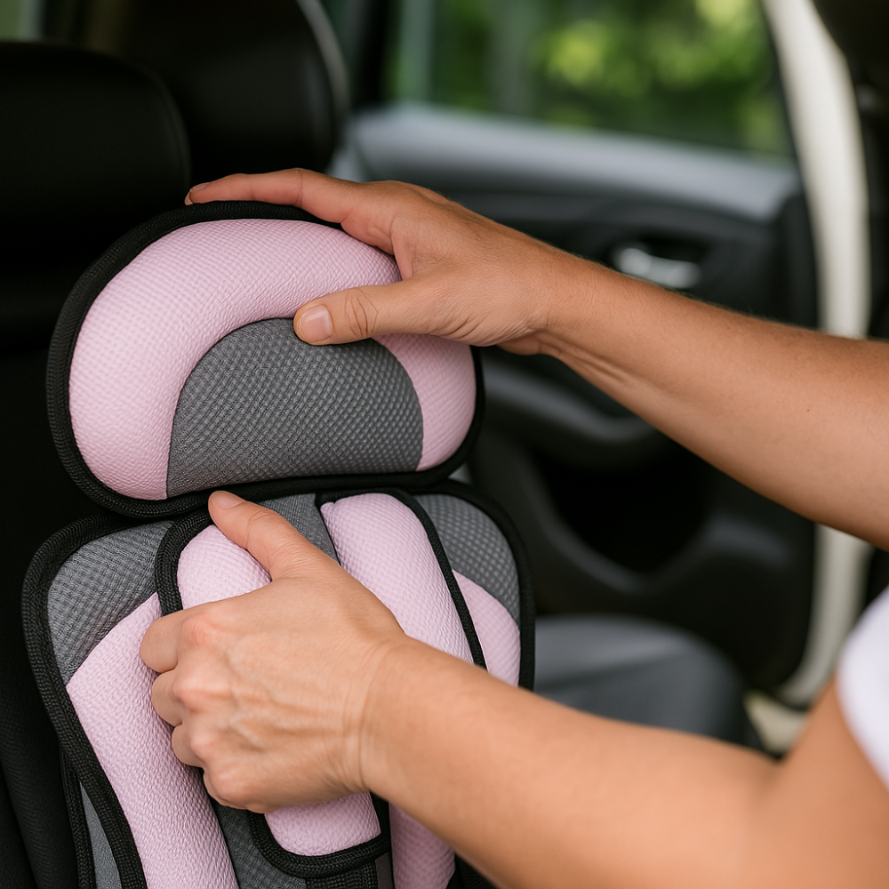 Kindersitz Reisekissen Sitzerhöhung | 5-Punkt-Gurt Atmungsaktiv Mesh | Verstellbar | Ridelet