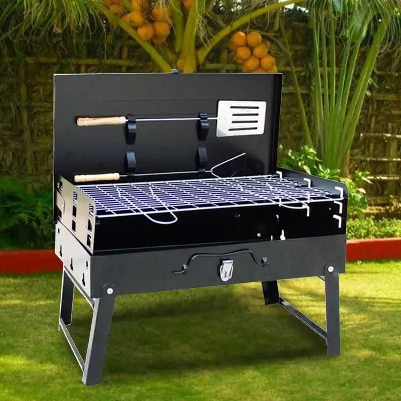 Klappbarer Gartengrill aus Stahl | Pulverbeschichtet BBQ | Camping & Garten | Foldfire
