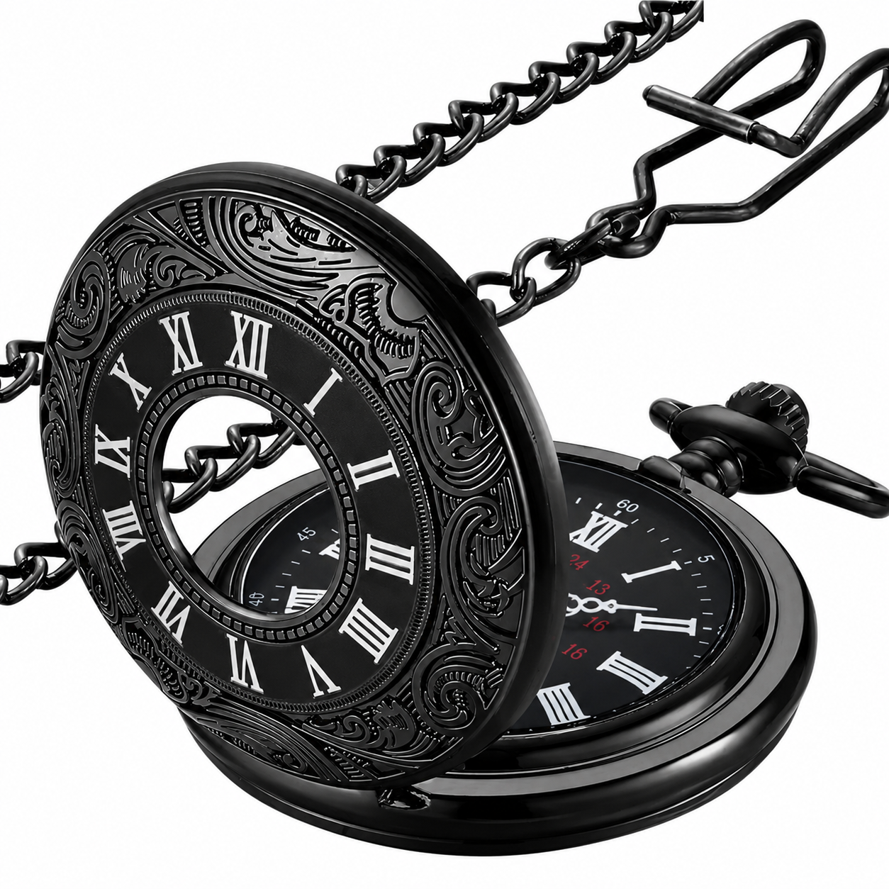 Klassische Herren-Taschenuhr | Vintage | Quarzwerk | GoldZeiger