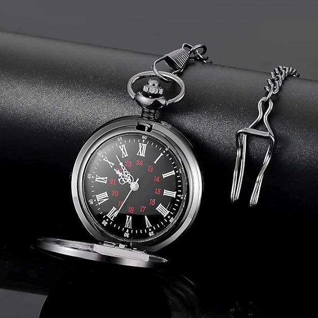 Klassische Herren-Taschenuhr | Vintage | Quarzwerk | GoldZeiger