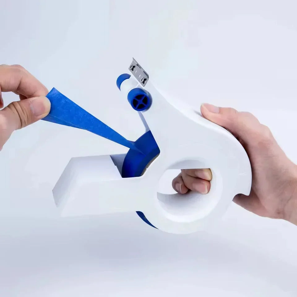 Dispenser per nastro adesivo con taglierina | Nastro da pittore fino a 50 mm | Verniciatura pareti, legno, vetro | TapeEdge