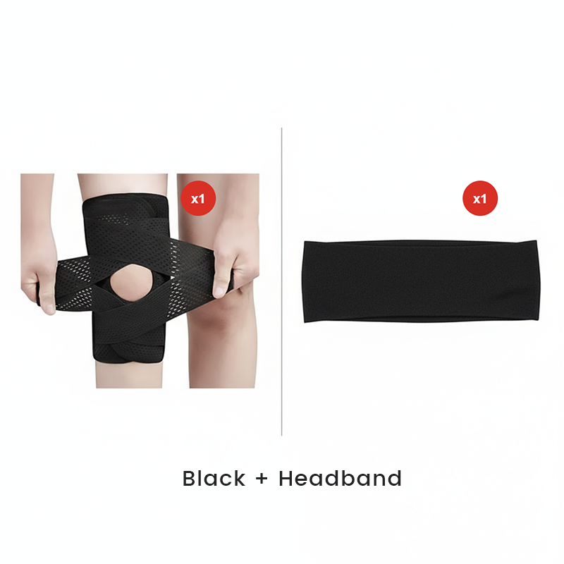 Kniebandage | Verstellbare Träger | Atmungsaktiv | KneeFreedom