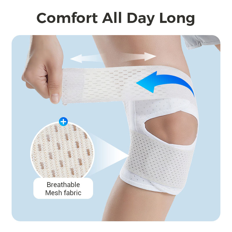 Kniebandage | Verstellbare Träger | Atmungsaktiv | KneeFreedom