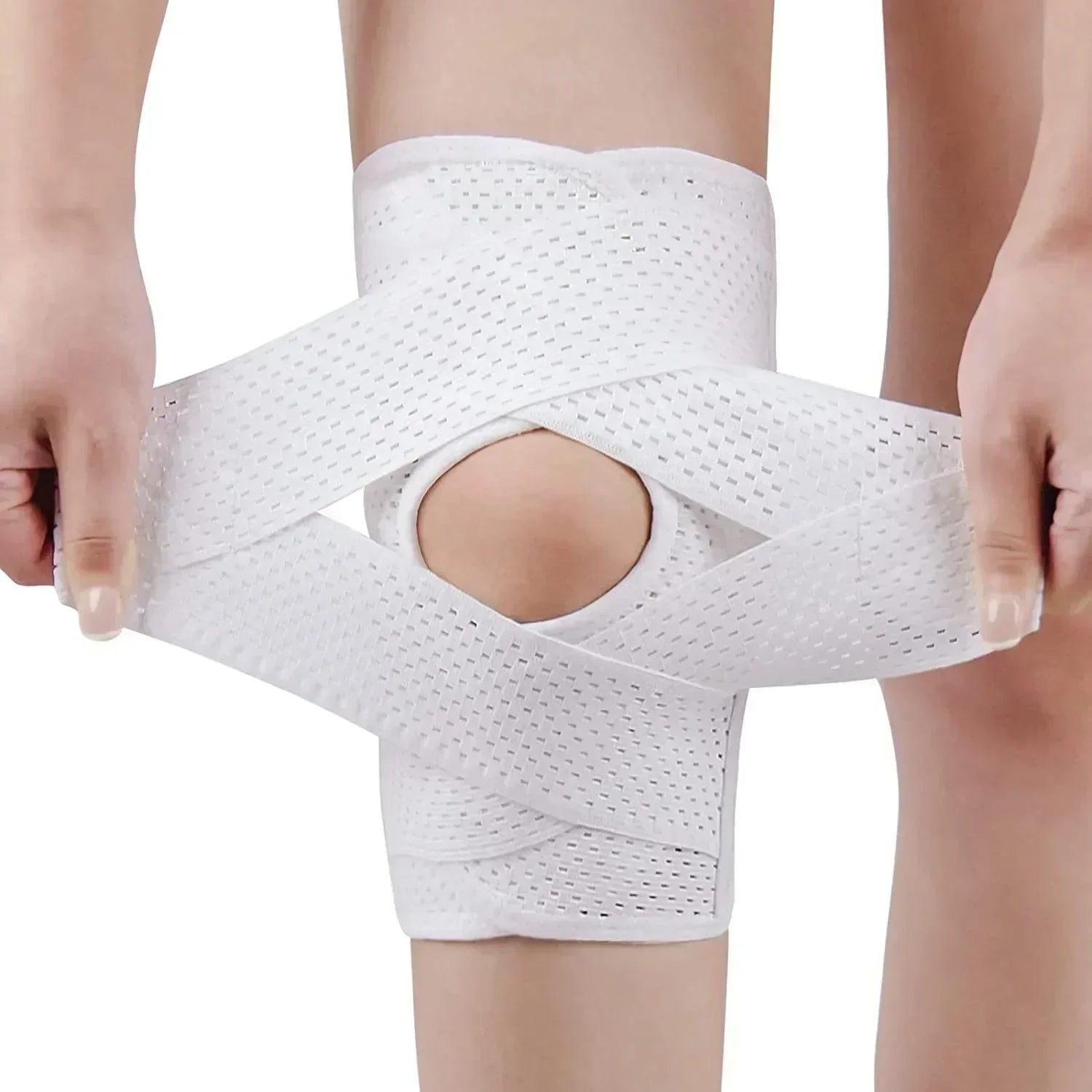 Kniebandage | Verstellbare Träger | Atmungsaktiv | KneeFreedom