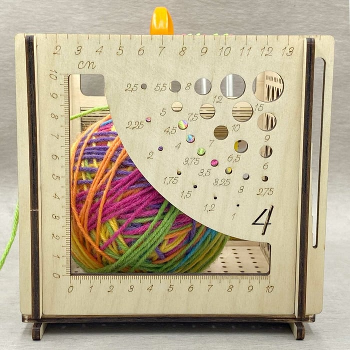 Knotenfreies Bastelvergnügen | Ordnung für Nadeln Schere Zubehör | Gleichmäßiger Fadenlauf ohne Verheddern | KnitNest