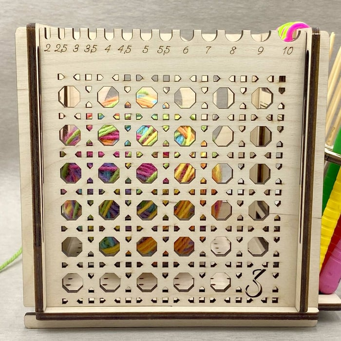 Knotenfreies Bastelvergnügen | Ordnung für Nadeln Schere Zubehör | Gleichmäßiger Fadenlauf ohne Verheddern | KnitNest