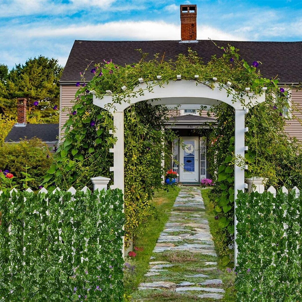 Künstlicher Blätter-Sichtschutz | Wetterfest und UV-Beständig | Zuschneidbar | LeafShield