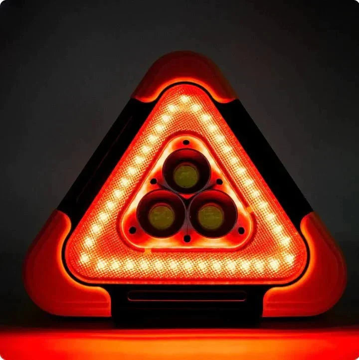 LED-Notfalllampe mit Powerbank | Solarladung, Taschenlampe und Warnleuchte | Wetterfest, kompakt für Auto und Straße 2
