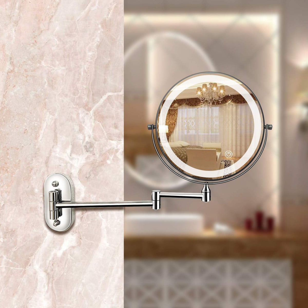 LED Schminkspiegel | Beleuchteter | Vergrößerung & Wandhalterung | LumiMirror